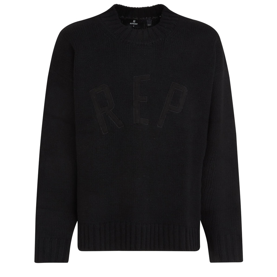 Black wool sweater