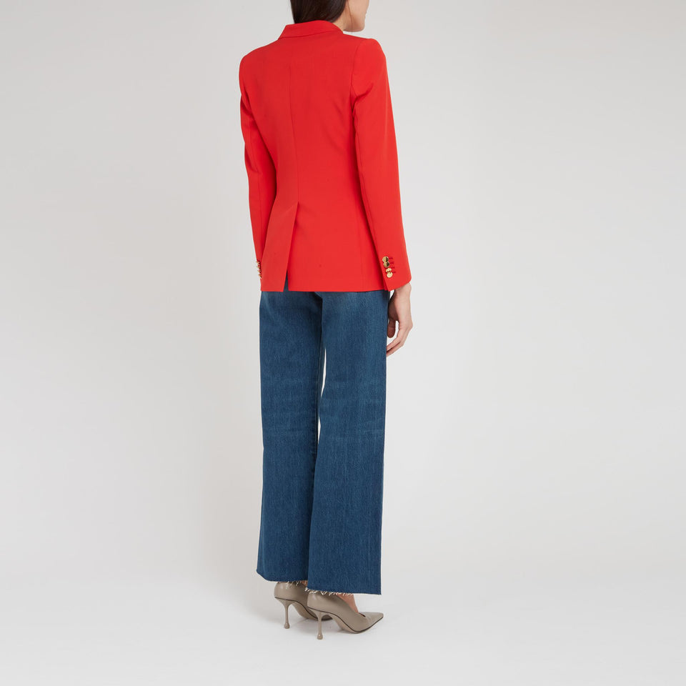 Giacca doppio petto ''J-Parigi'' in tessuto rossa