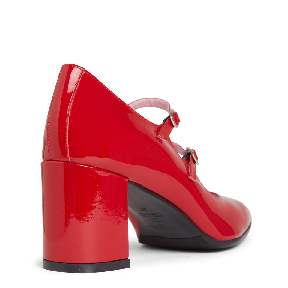 Decolletè "Alice" in pelle rossa ALICE VERNISROUGE CAREL PARIS 