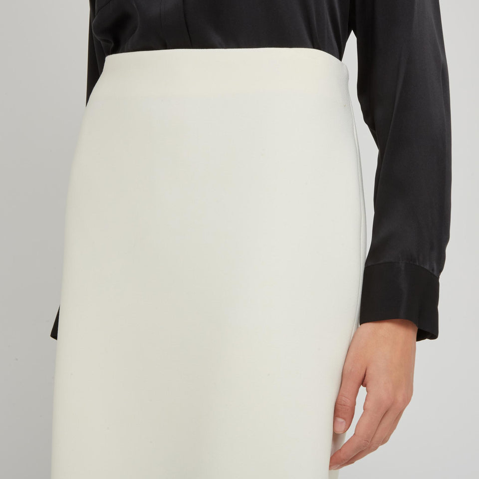 Gonna in tessuto bianca