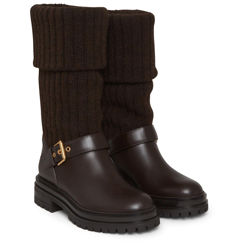 Stivale ''Thurso'' in pelle marrone G80118 20GOM-CKHMOKA+MOKA GIANVITO ROSSI 