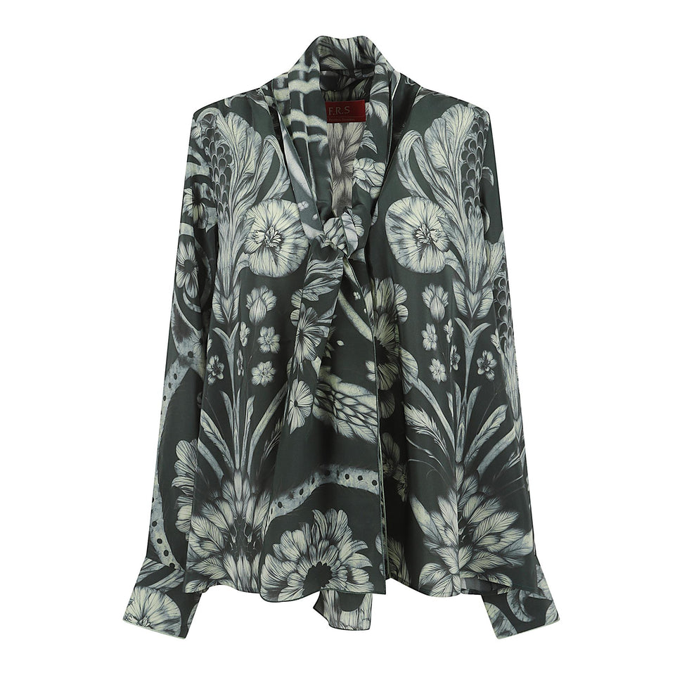 Camicia in seta verde CA001037 TE00865823 F.R.S.FOR RESTLESS SLEEPERS 