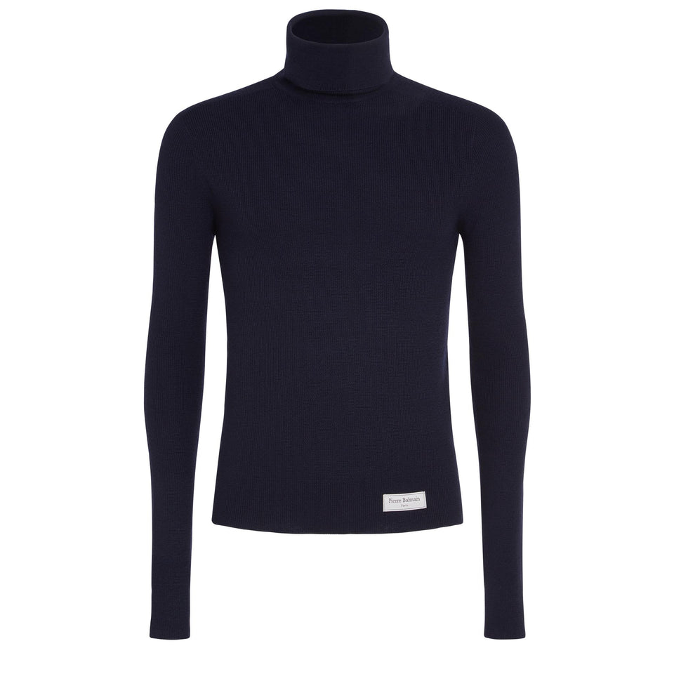 Maglia in tessuto blu