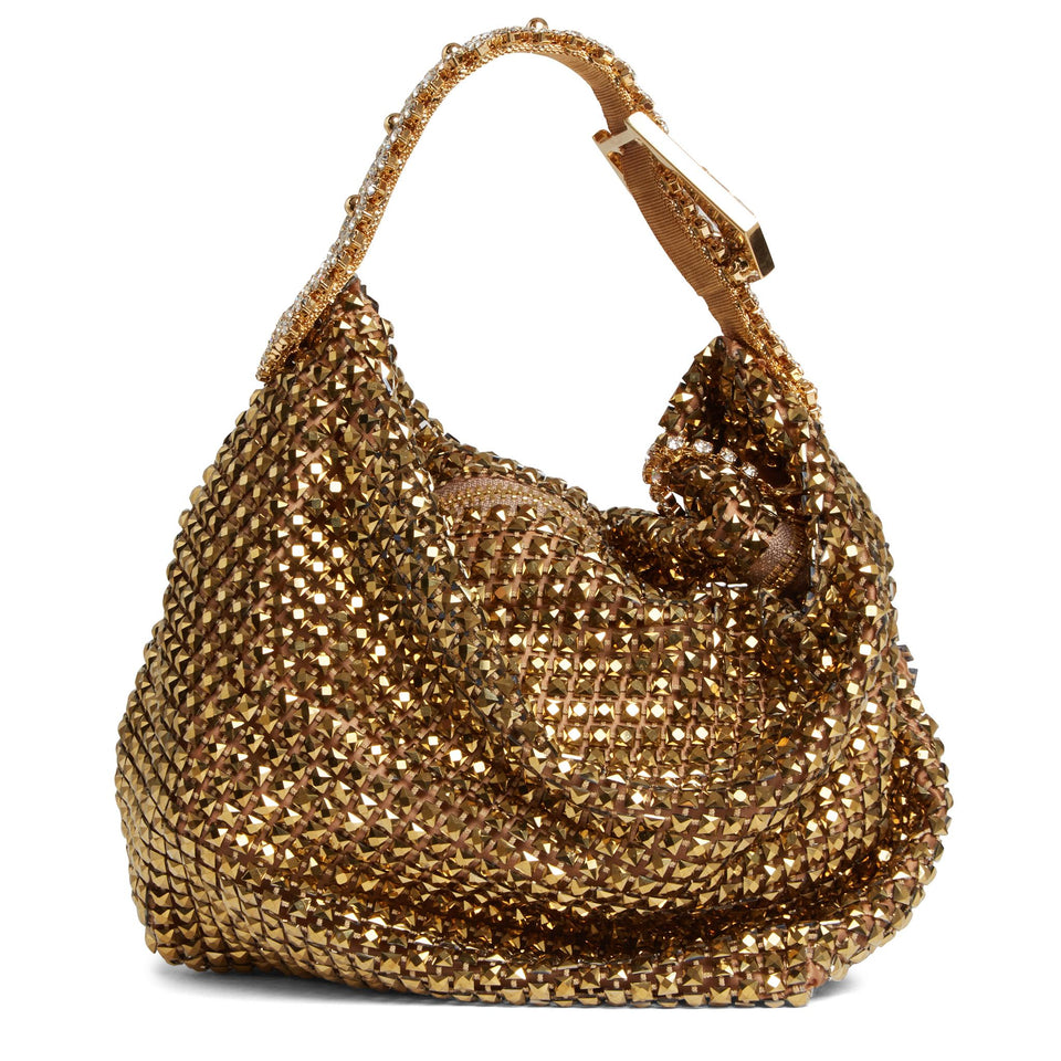 Small gold crystal bag