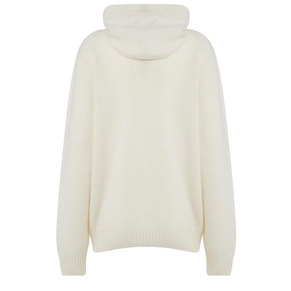 White wool sweatshirt