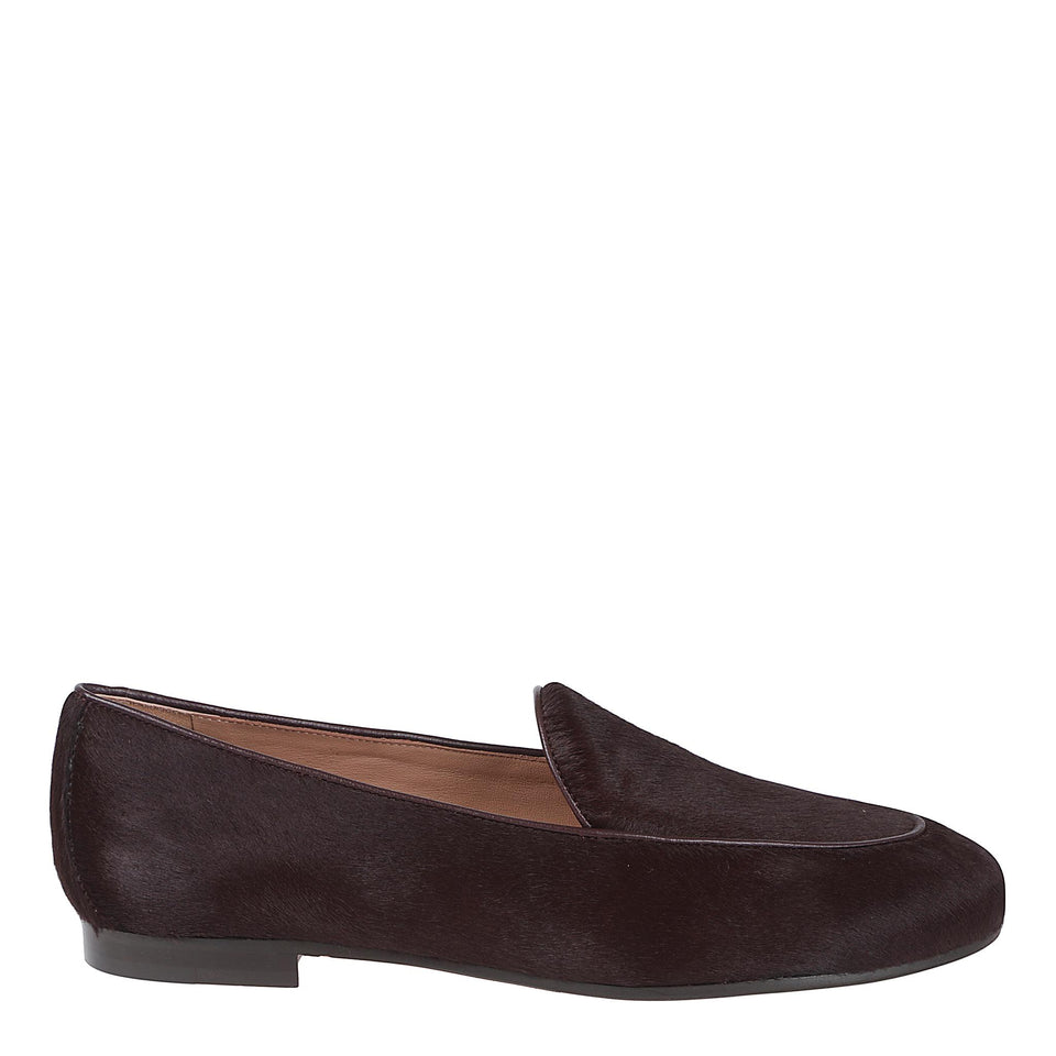 Mocassino "Guanto" in pelle bordeaux GNNFLAM1 PYPMLT AQUAZZURA 