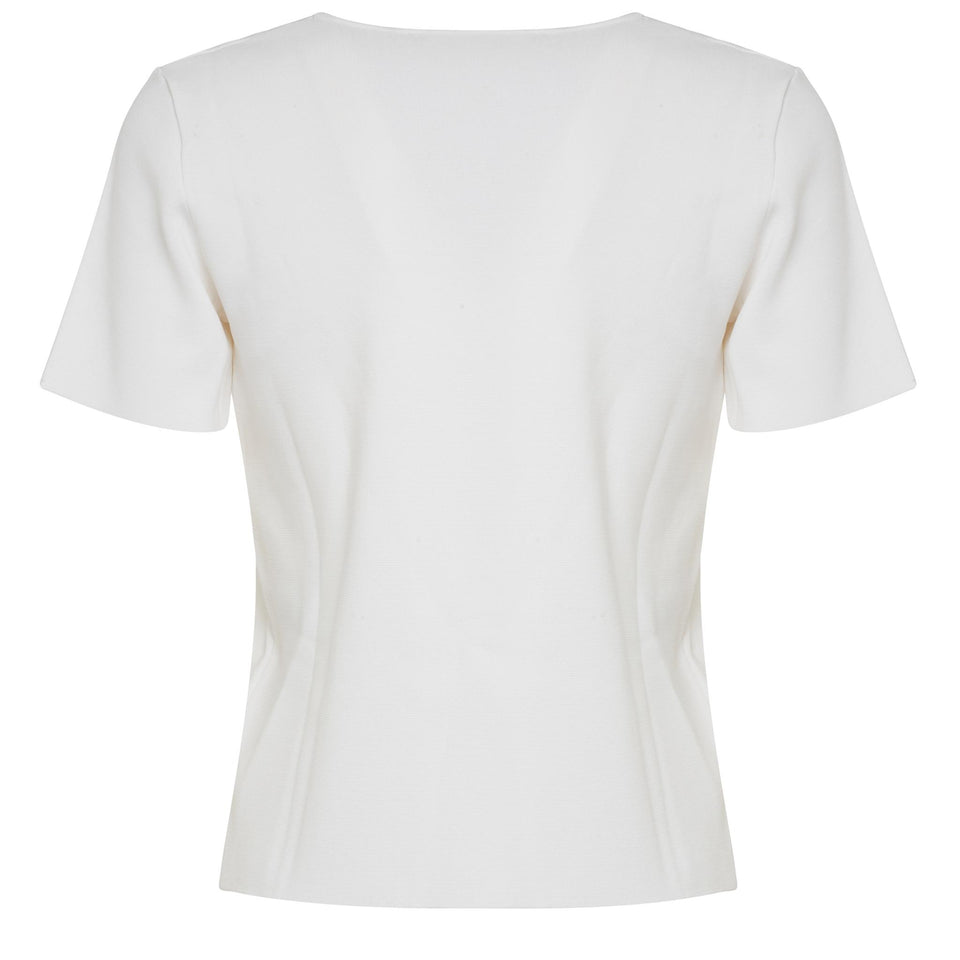 White fabric T-shirt