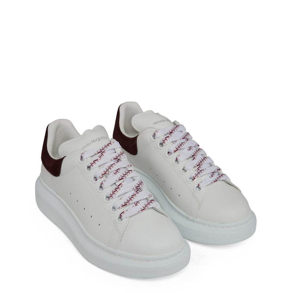 Sneakers oversize in pelle bianca e marrone 718139 WIE988719 ALEXANDER MCQUEEN 