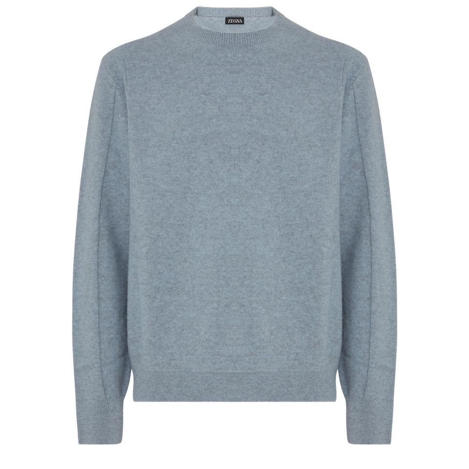 Maglia in lana azzurra