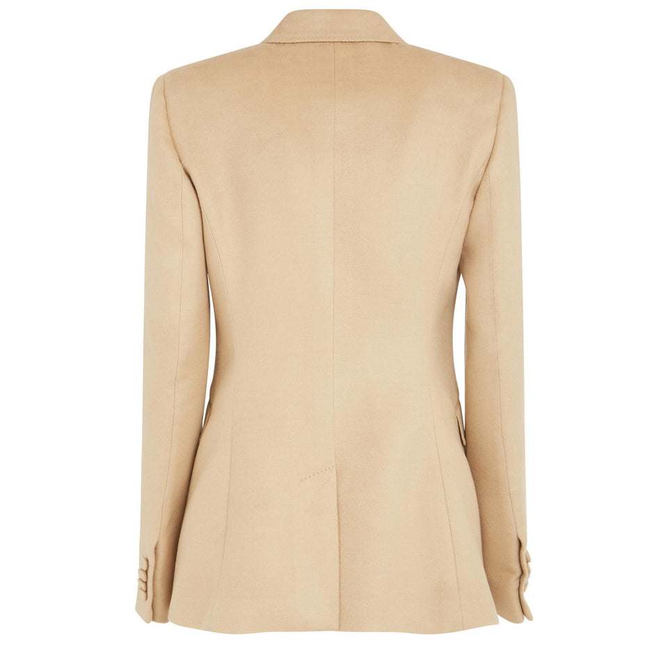 "Stephanie" blazer in beige wool