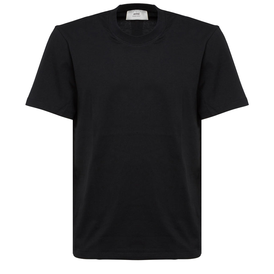 T-shirt "Ami de Coeur" in cotone nera - GIO MORETTI