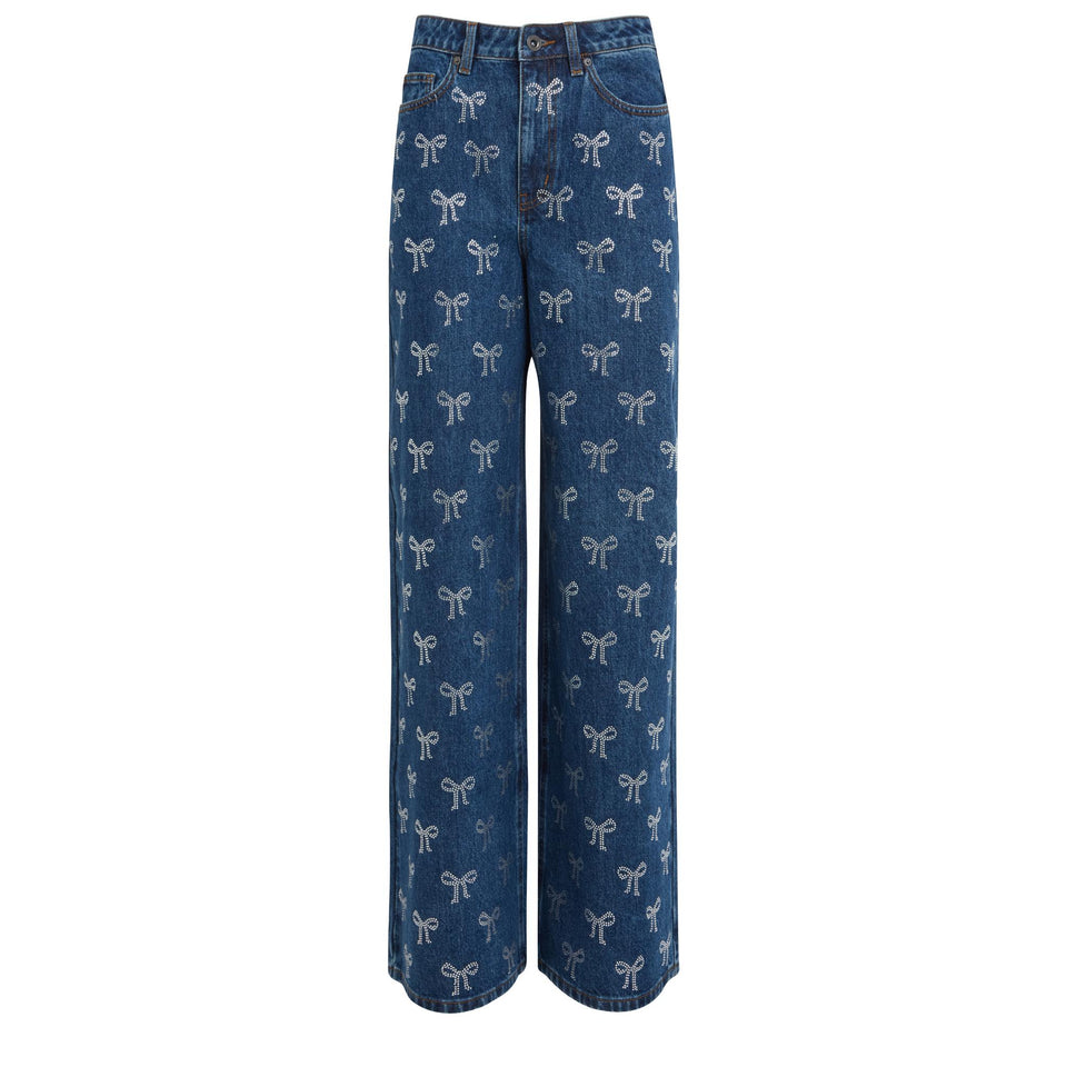 Jeans in denim blu RS25-812P BL SELF-PORTRAIT 