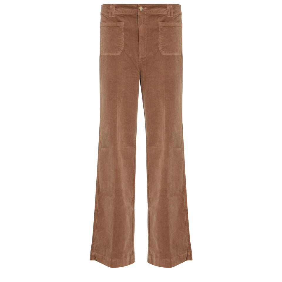 Pantalone "Sasha" in tessuto beige
