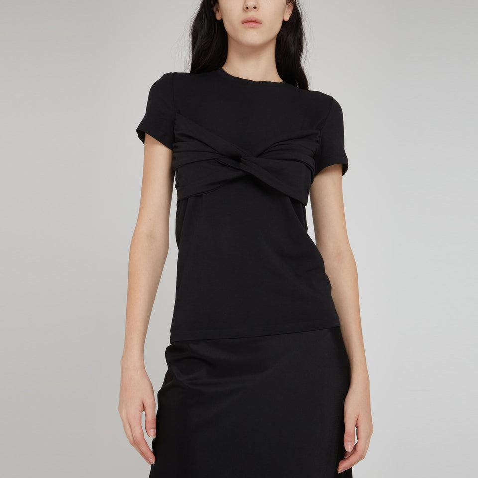 T-shirt "Ayana" in cotone nera