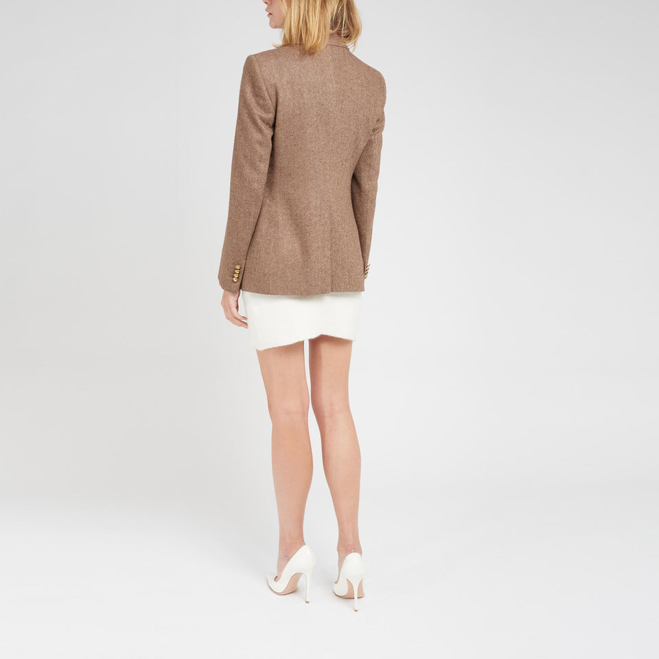 Blazer doppio petto ''J-Parigi'' in tessuto beige