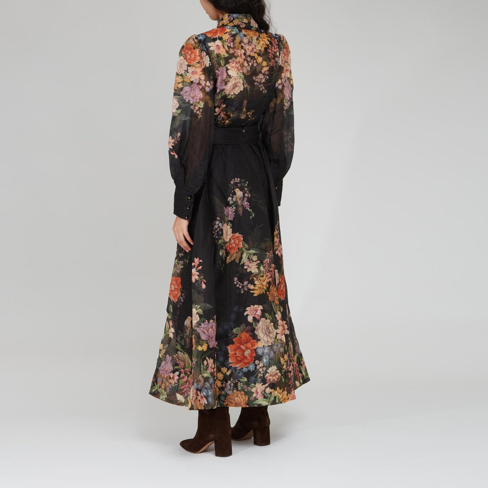 Camicia in seta multicolor