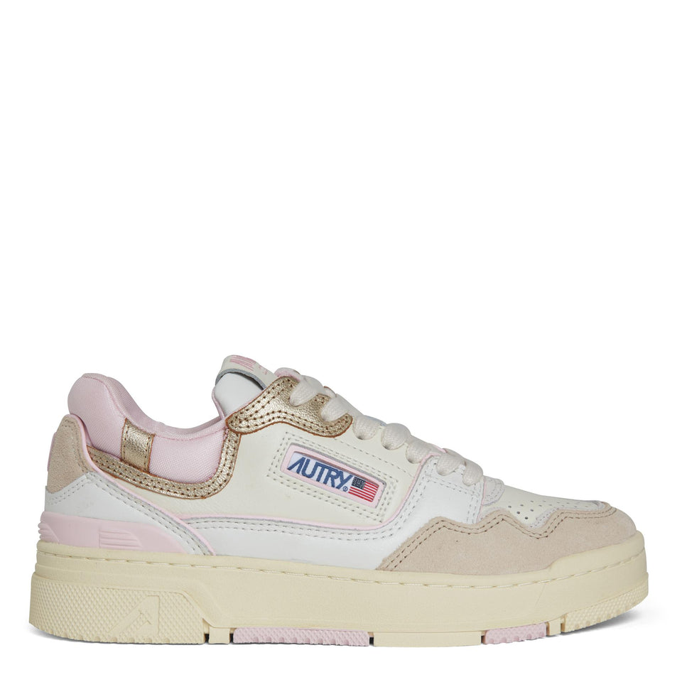 Sneakers "CLC low" in pelle multicolor ROLW MM42PLAT/CRADLE PINK AUTRY 
