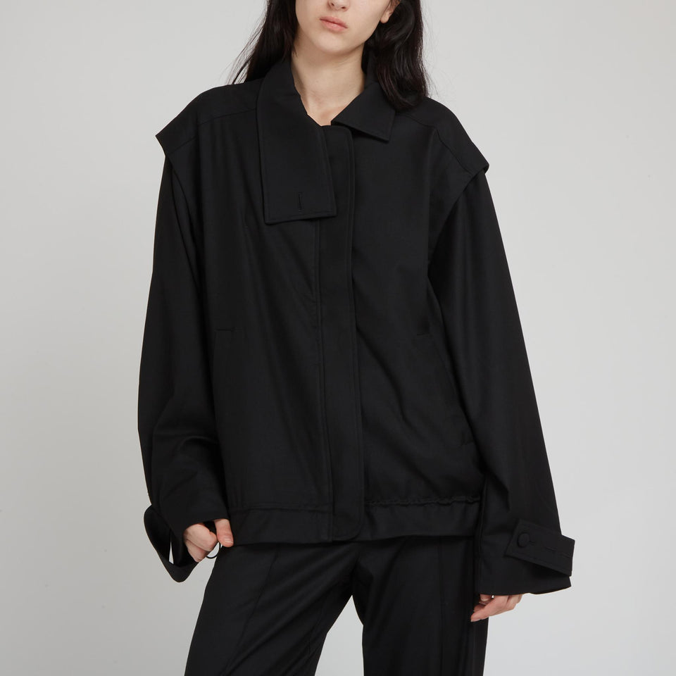"Kamala" jacket in black fabric
