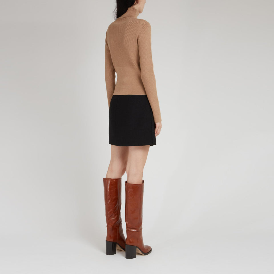 Maglia in lana beige