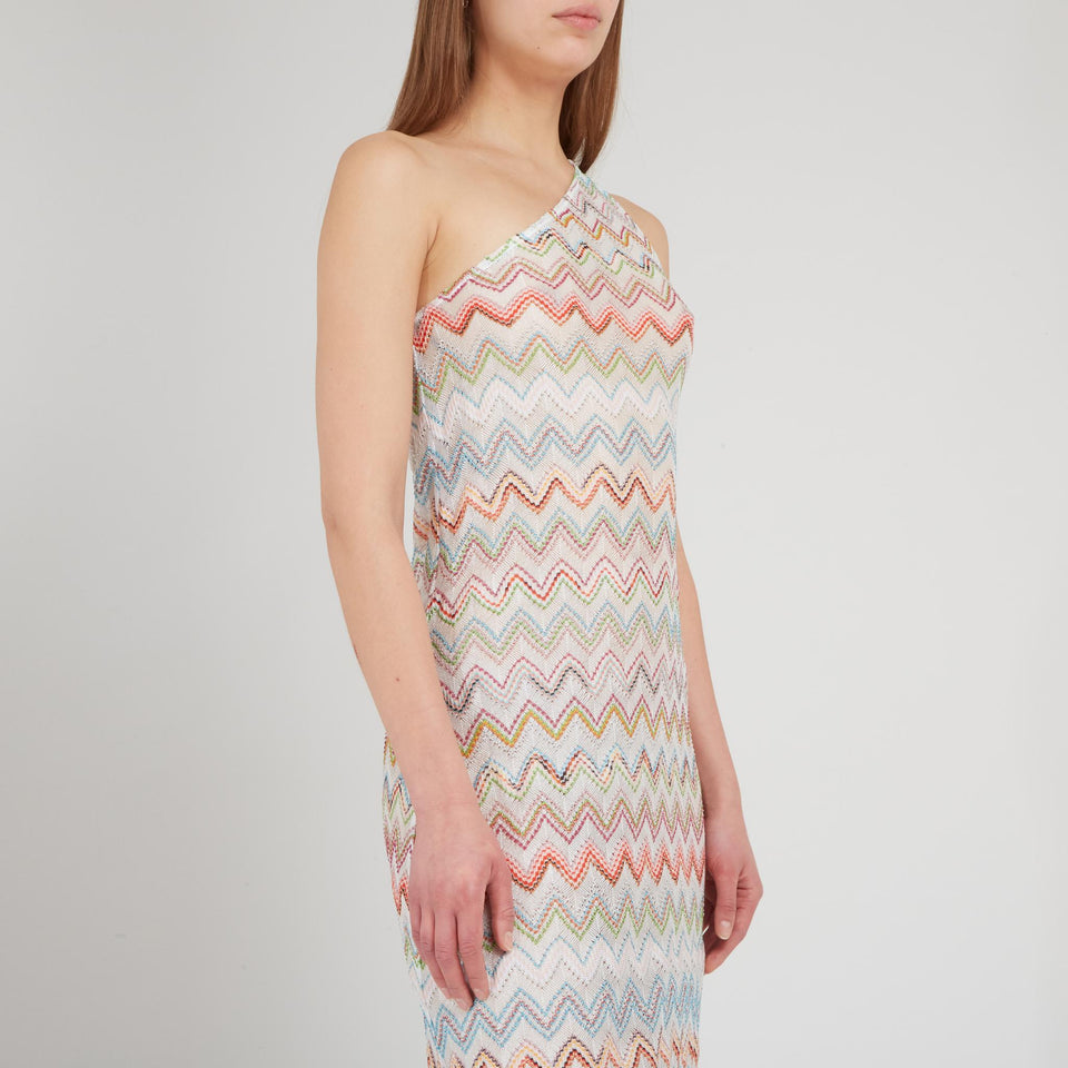 Abito in tessuto multicolor