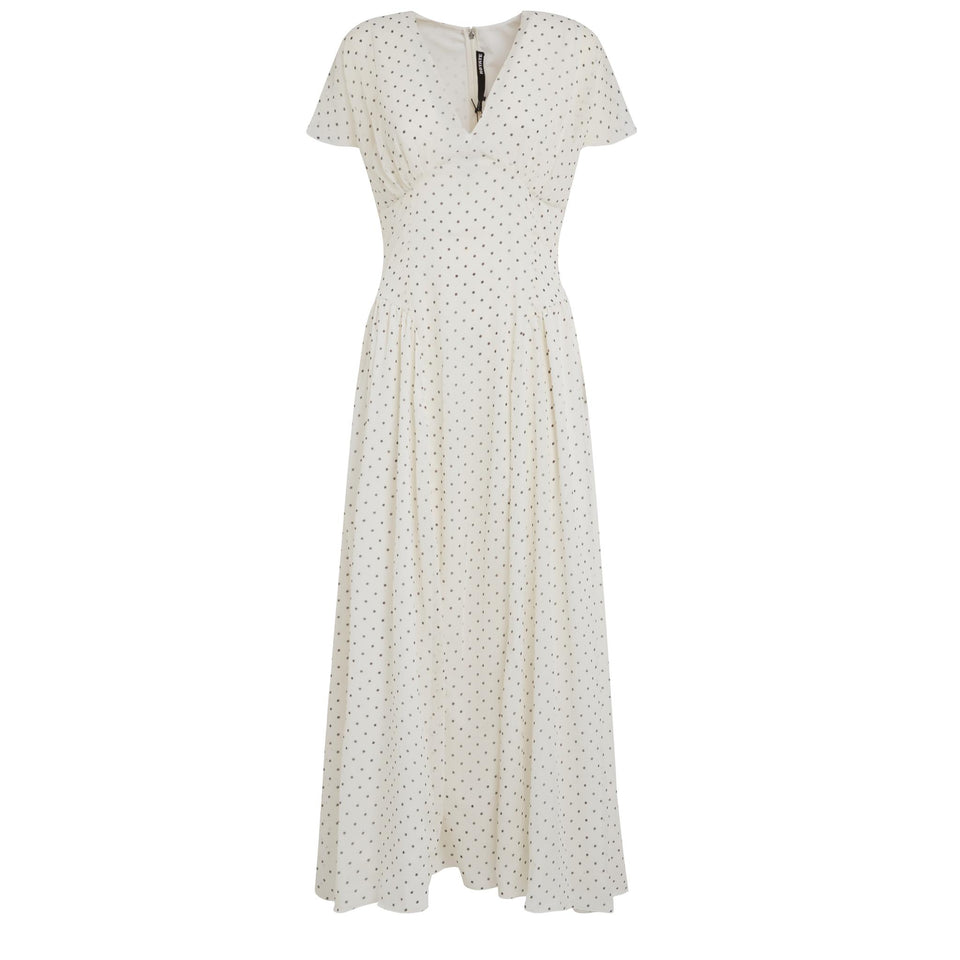 Abito lungo in tessuto  bianco