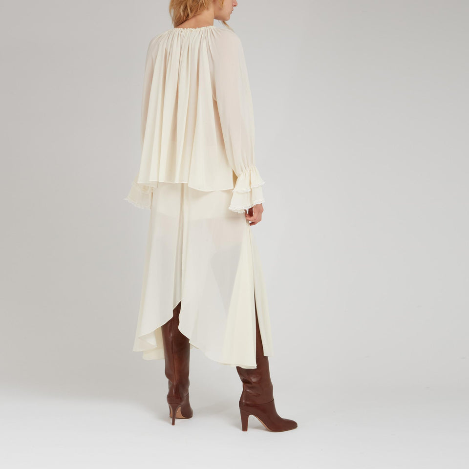 Maglia in cotone bianca