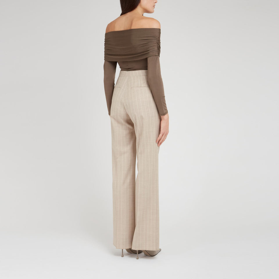 Body in tessuto marrone