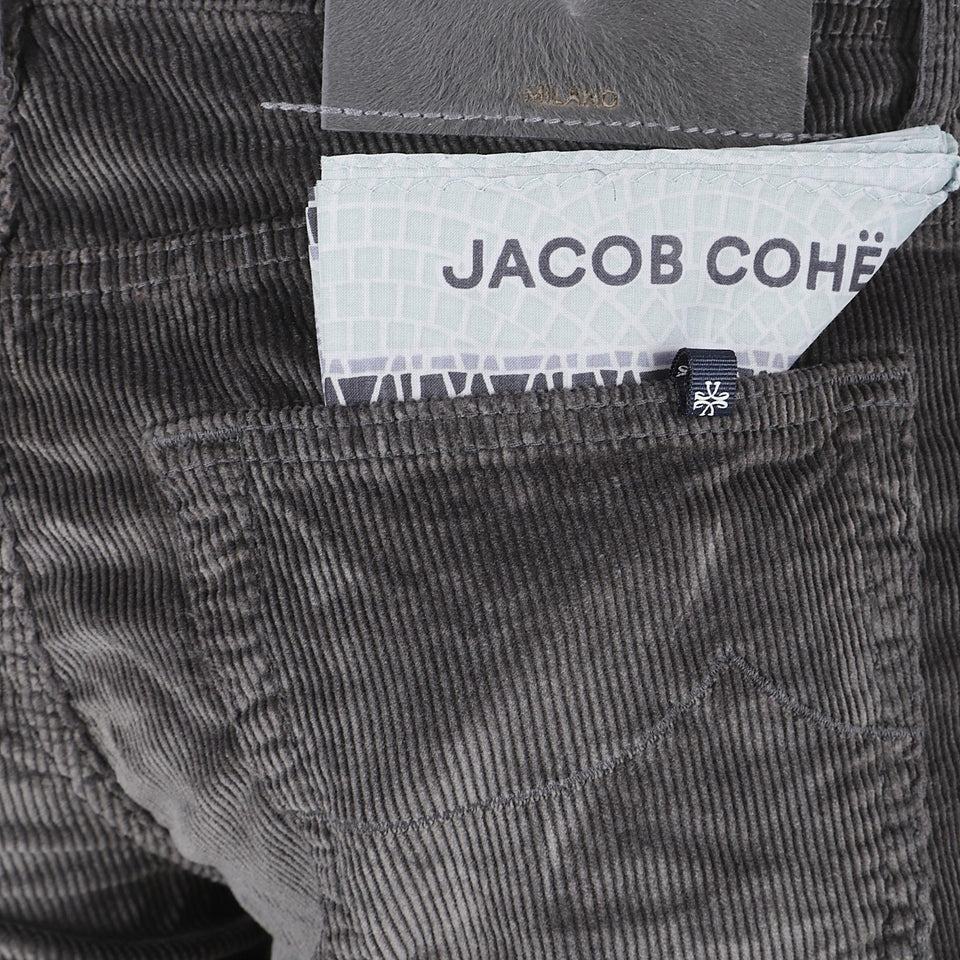 Pantalone in velluto grigio QE006036 S3653C35 JACOB COHEN 