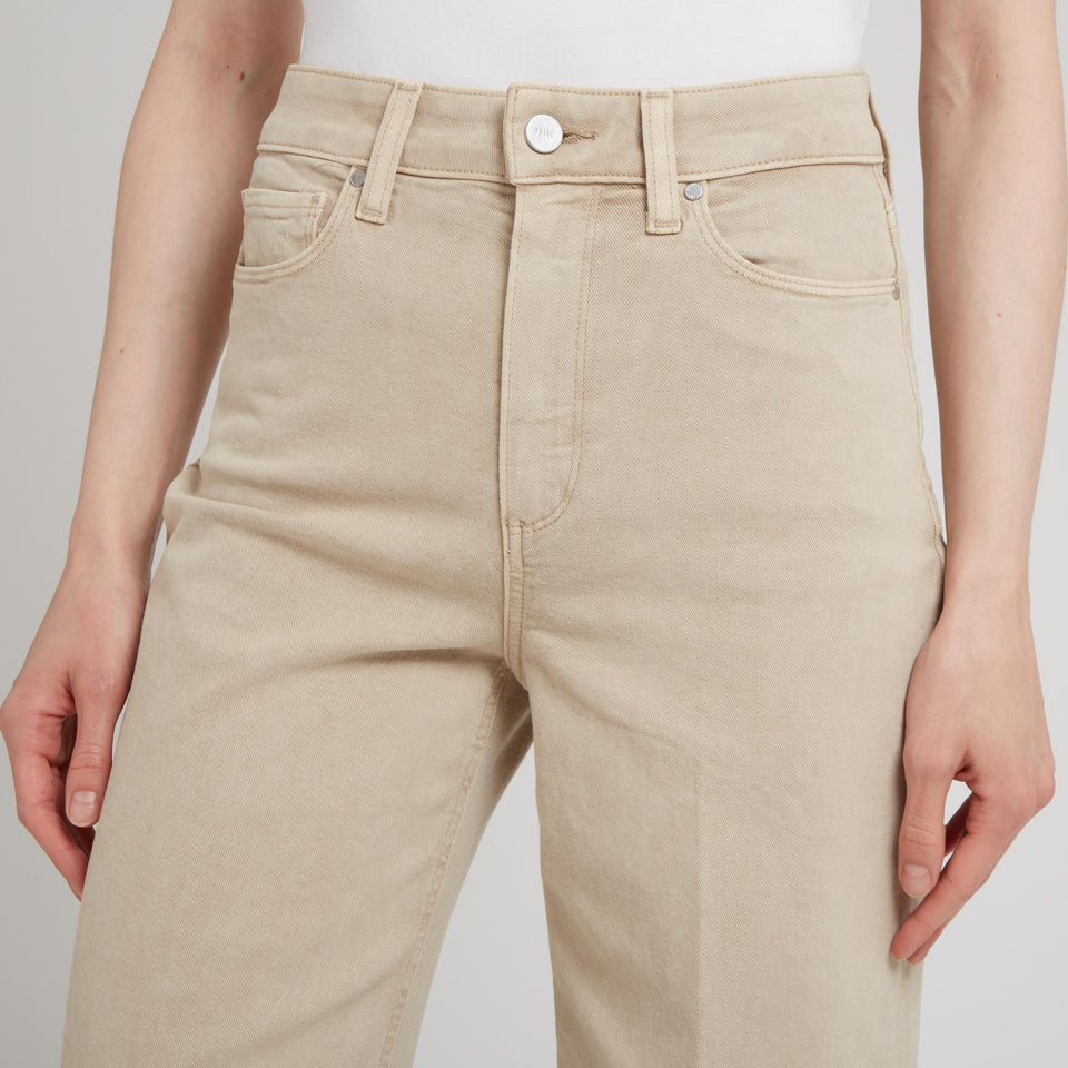 "Anessa" jeans in beige denim