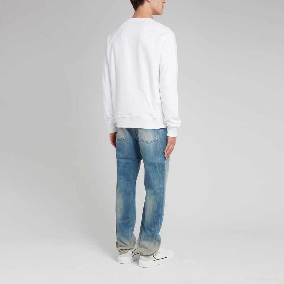 White cotton sweatshirt