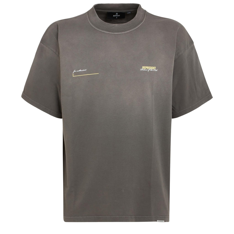 Green cotton T-shirt