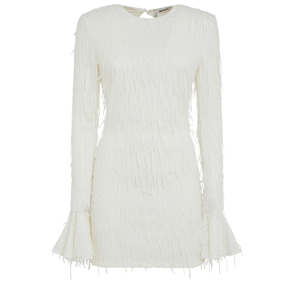 Abito in tessuto bianco
