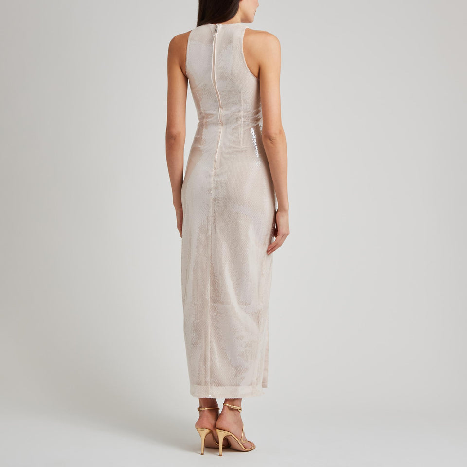 Abito in paillettes rosa