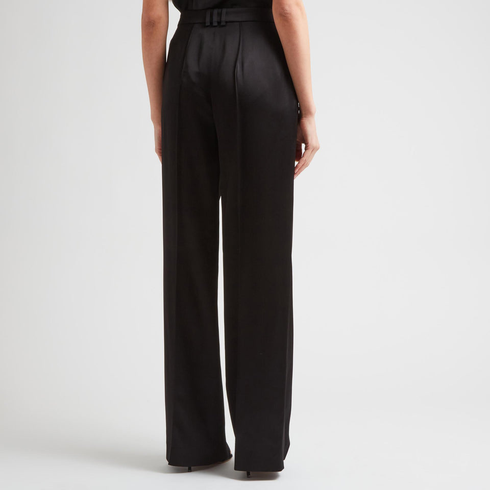 Black crepe pants