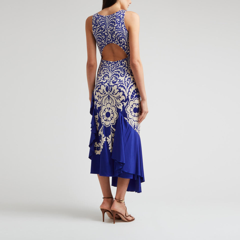 Abito in tessuto multicolor