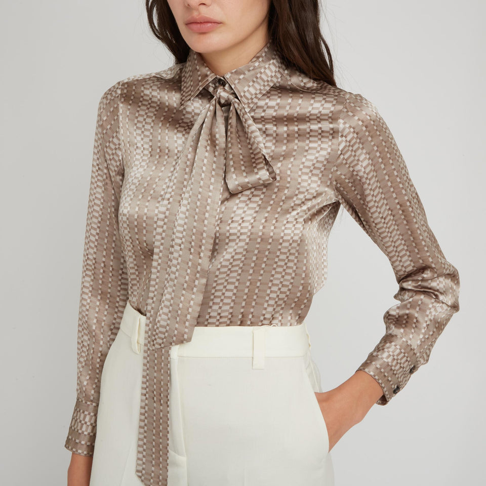 Multicolor silk shirt