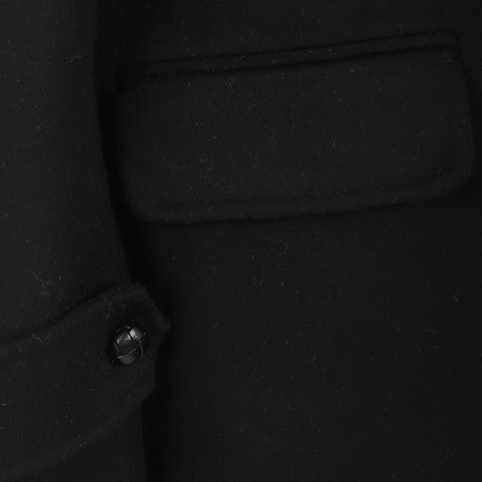 Cappotto in cashmere nero D476D702 SHNKW95708 ERMANNO SCERVINO 