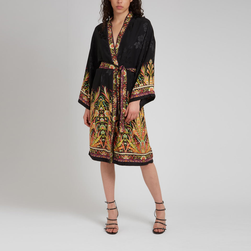 Kimono in tessuto multicolor