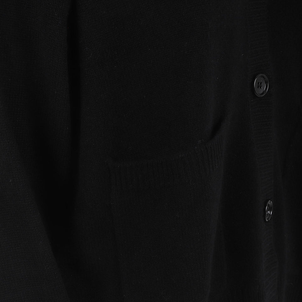 Cardigan in cashmere nero 25511170 90 ALLUDE 