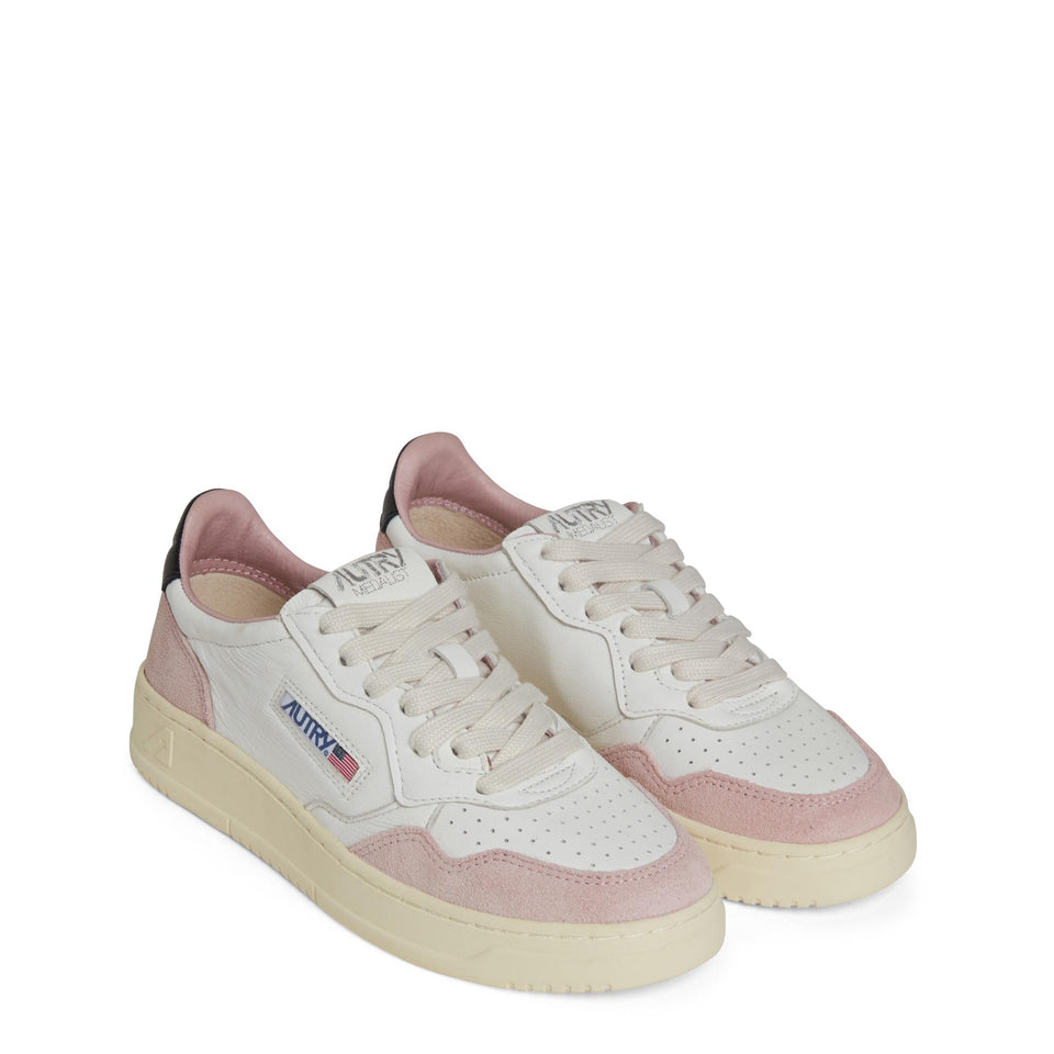 Sneakers ''Medalist Low'' in suede rosa AULW GS20POWDER/BLK AUTRY 