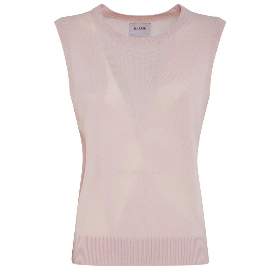 Pink cashmere top