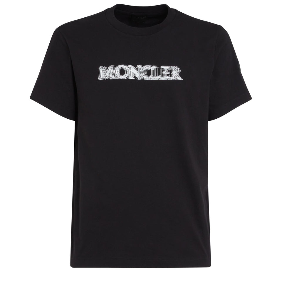 T-shirt in cotone nera