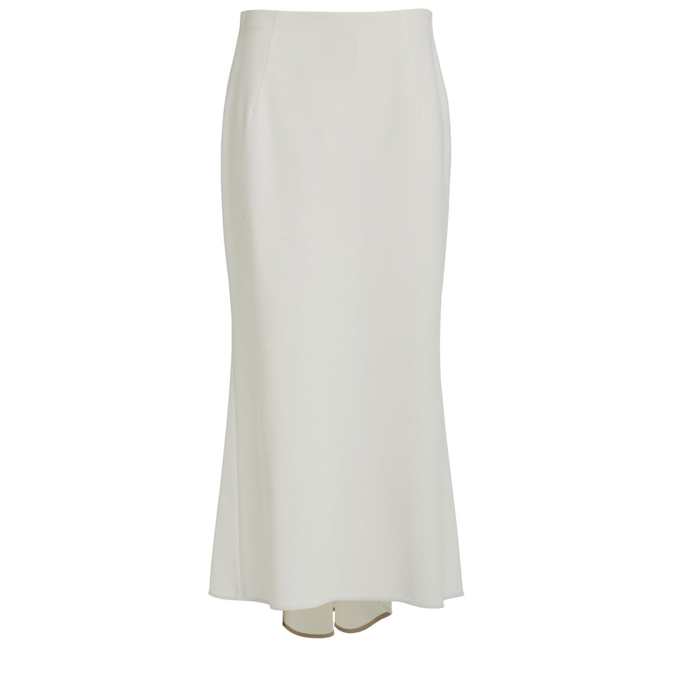 Gonna in tessuto bianca S00170 2T0840W1003 DEL CORE 