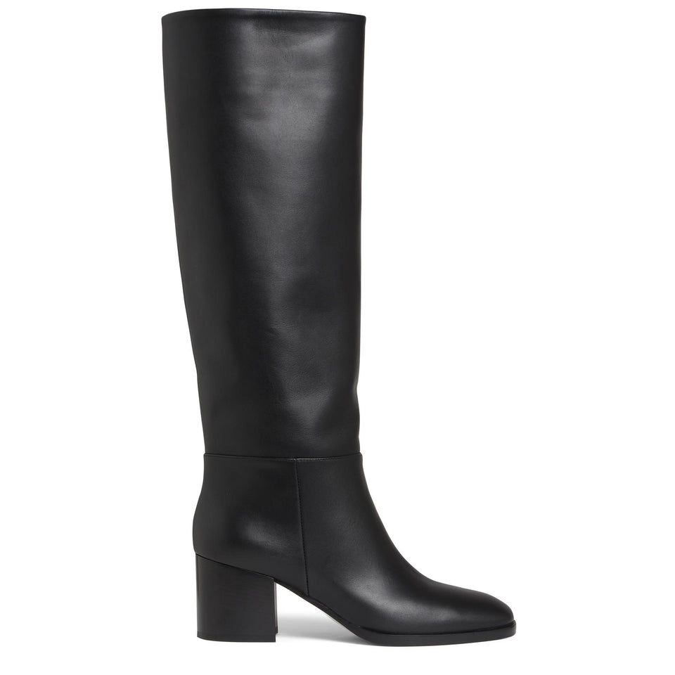 Stivale ''Santiago'' in pelle nero G80304 60CUO-VGIBLACK GIANVITO ROSSI 