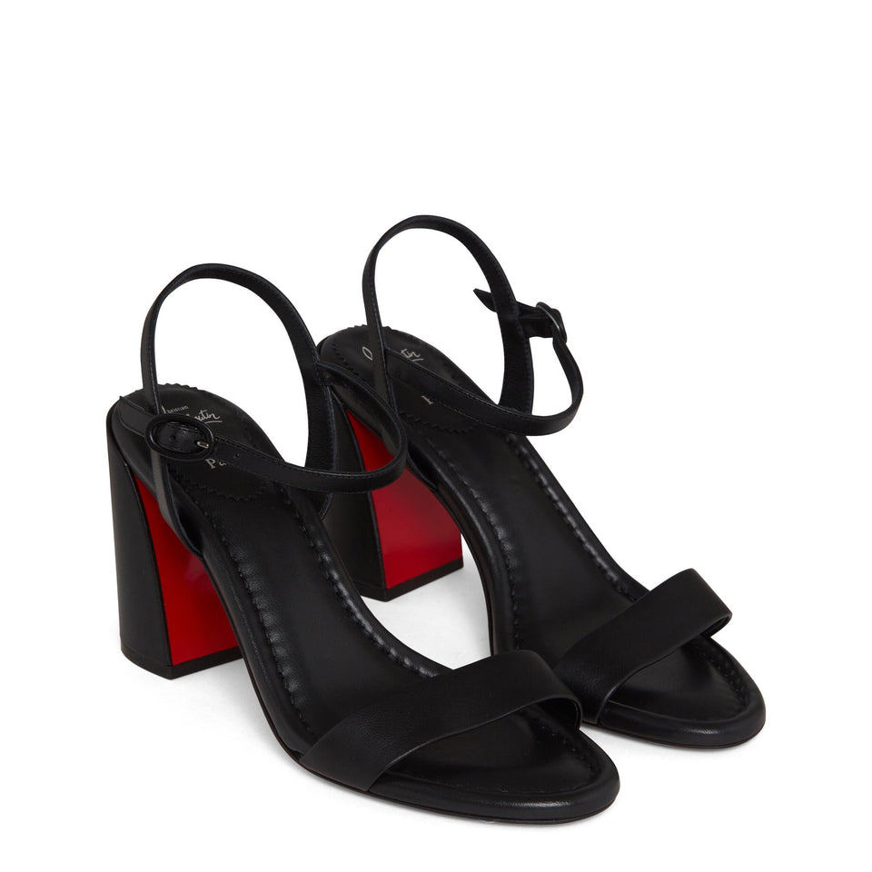 Sandali "Miss Jane 85" in pelle neri 1240672 B439 CHRISTIAN LOUBOUTIN 
