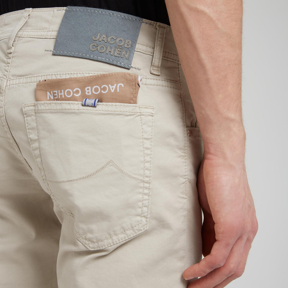 Jeans "Nick" in cotone beige