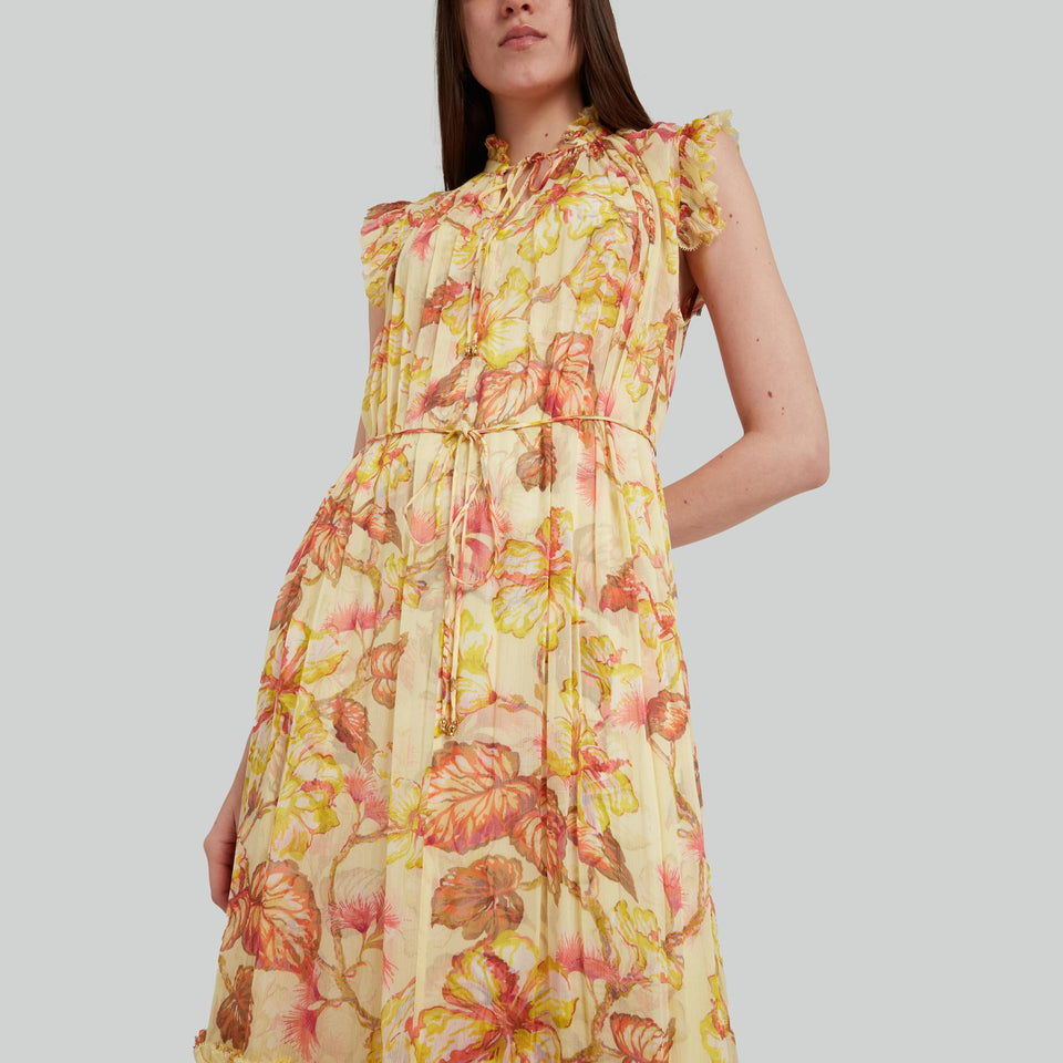 Abito in tessuto multicolor