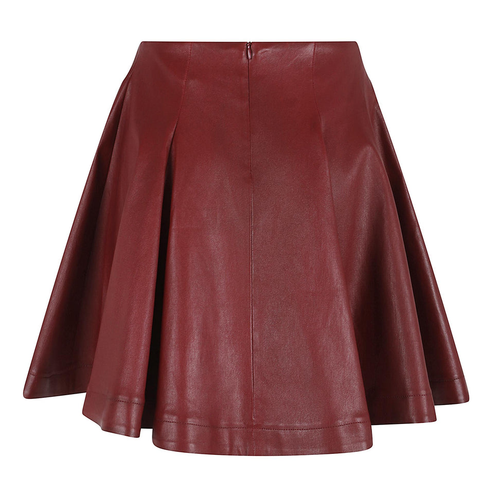 Gonna "Arielle" in pelle rosso ARIELLE PLONGEROSSO STOULS 