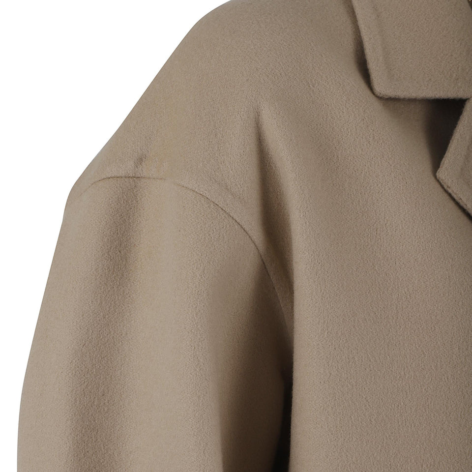 Cappotto in cashmere beige D60639 DK05I3809SABBIA KITON 