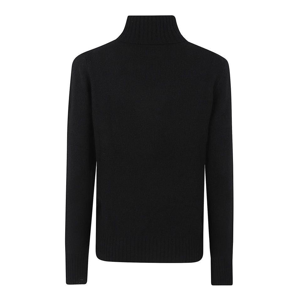 Maglia in cashmere nera 255 1123290 ALLUDE 